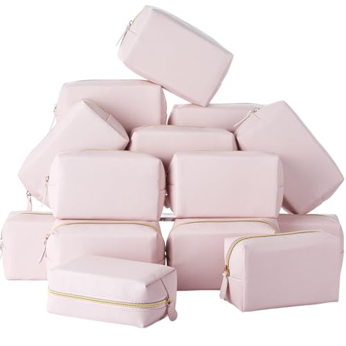 Kigeli 20 Pcs Small Makeup Bag Bulk PU Leather Cosmetic