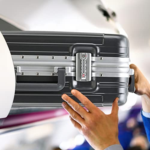 Flight Knight Premium Valigia A Mano Leggera In Alluminio - 8 Ruote Girevoli - Lucchetto Tsa Integrato - Guscio Rigido Leggero In Aluminio - Bagaglio Da Stiva Resistente - 7