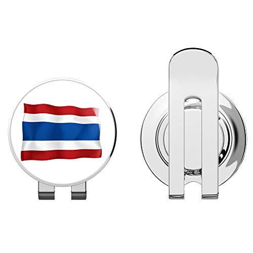 888 Graphics Thailand Flag Golf Hat Clip Magnetic Ball