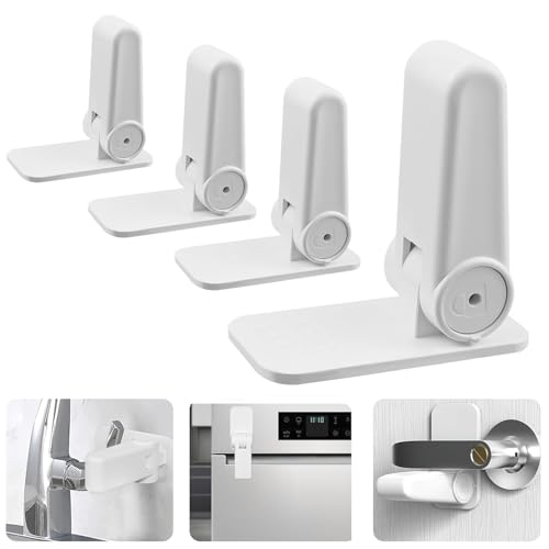 Norhogo 4 Stück Multifunktionen kindersicherung schrank Tür fenstersicherung kinder Backofen Fenster Wieder-verwendbar Backofen kindersicherung fenster, für Kinder und Haustiere