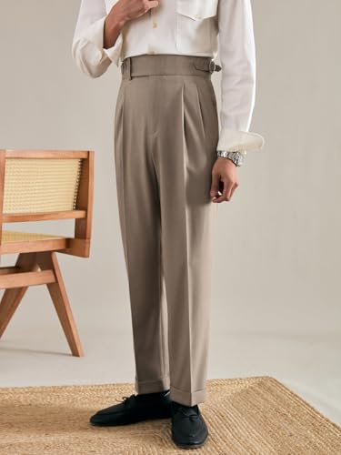 Men's Business Pants Versatile Italian Casual Straight Formal Classic Fit Dress Pants Trousers3