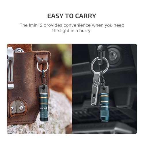 OLIGHT IMINI 2 EDC Rechargeable Keychain Flashlight, 50 Lumens Compact and Portable Mini LED Keyring Lights with Built-in Battery Ideal for Everyday Carry and Emergencies (Dream Blue) by OLIGHT - Image 7