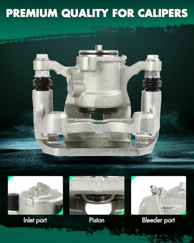 Image of SCITOO 19B7431 Rear Left Disc Brake Caliper Assembly w /Bracket for Mazda for CX-5 2016-2023