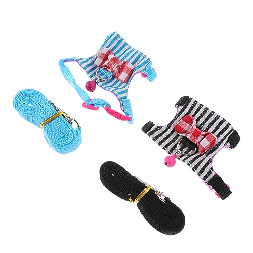 Abaodam 2Sets Stripes Stripes for Hamsters Pets Comfortable Durable for Outdoor Walks