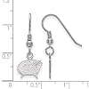 Logoart-Sterling-Silver-Columbus-Blue-Jackets-Extra-Small-Dangle-Earrings-Wire