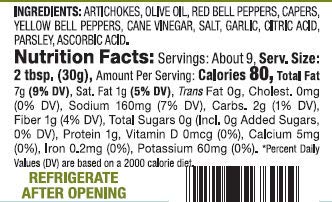 DeLallo - Artichoke Bruschetta, (3)- 10 oz. Jars - Thumbnail 2