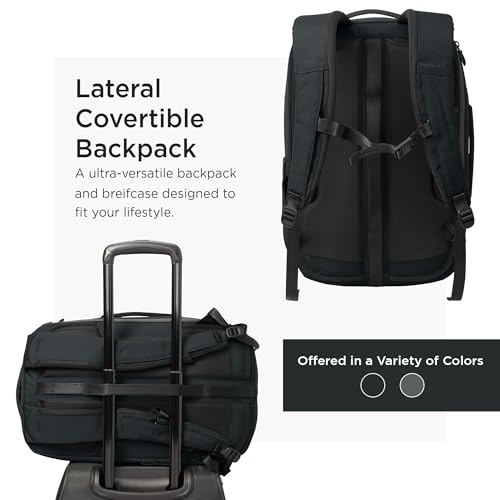 TravisMathew Lateral Convertible Travel Backpack/Briefcase, Black - Image 3