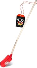 SHW-FIRE Cable Trench Shovel 30 x 16 cm with Step Protection | Made in Germany | For narrow trenches | Shovel for drainage and cable laying | Red powdered and hardened