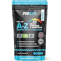 Multivitamin and Minerals 365 Vegan Tablets | 23 Key Vitamins and Minerals for Women and Men | Multivitamin Supplements 1 a Day Serving | Made in The UK by PRO-Elite