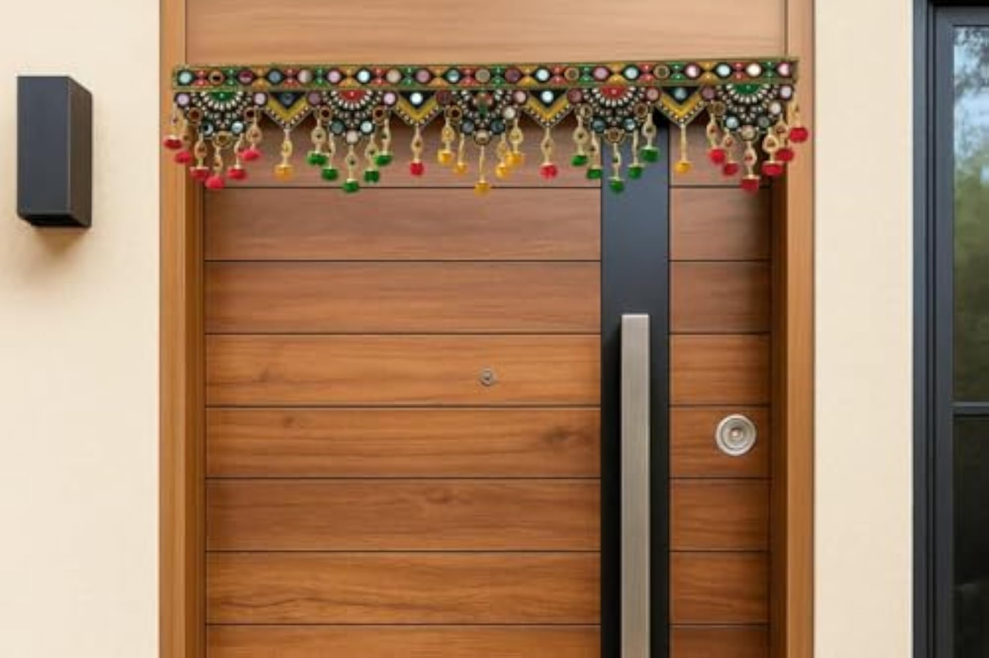 Handcrafted Multicolor Ethnic Toran with Mirror Work