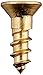 Hard-to-Find Fastener 014973125615 Phillips Flat Wood Screws, 4 x 3/8, Piece-100, brass