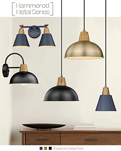 Femila Large Pendant Light Fixtures, 16 Inch Antique Brass Pendant Lighting For Kitchen Island, Hammered Metal Industrial Hanging Lamp, 4Fg58Mil-L Bg #TOP5