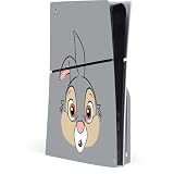Skinit Decal Gaming Skin Compatible with PS5 Slim Disk Console - Officially Licensed Disney Bambi Thumper Portrait Design