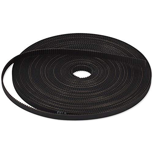 REES52 3D Printing GT2 Timing Belt, Zeelo 5 Meters (16.4ft) GT2 Open Timing Belt 2mm Pitch 6mm Width Rubber Fiberglass Fit for RepRap Prusa Mendel Rostock CR-10 Ender 3 3D Printers - Black (B092FPKR6M) Amazon Price History, Amazon Price Tracker