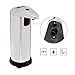 Automatic Soap Dispenser, TAPCET Touchless Stainless Steel Automatic Dishwashing Soap Dispenser Set with Waterproof Base for Kitchen and Bathroom (Chrome 280 ml / 9.6 oz)