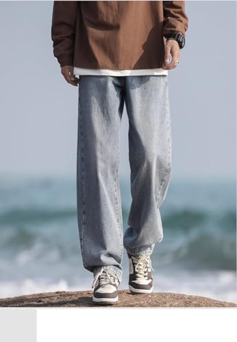 Black Jeans Spring Autumn American Loose Straight Casual Long Pants3