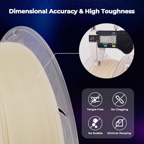 Image of AMOLEN PLA 3D PLA Printer Filament, 1.75mm Glow in The Dark Green PLA Filament for 3D Printing, 1kg(2.2lbs) Spool, Dimensional Accuracy + /- 0.02 mm, Compatible with Most 3D FDM Printer