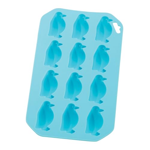 HIC Kitchen Silicone Penguin Ice Tray, Non-Stick, Makes 12 Penguins