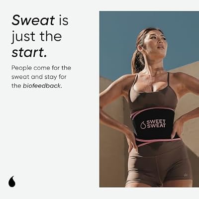 Sports Research Waist Trimmer Pack - Sweet Sweat Waist Trimmer (Black/Pink, Small) & Workout Enhancer Roll-On Gel (Tropical Scent)