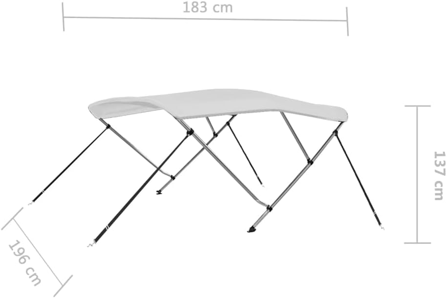Boat Top UV-Resistant Boat Canopy for Motorboat Sports Boat Bimini Top vidaXL vidaXL