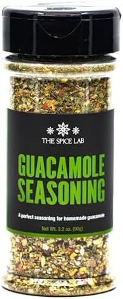 The Spice Lab Guacamole Mix Seasoning for Avocado - Shaker Jar - Perfect for Your Guacamole Seasoning Chip Dip or With Tacos and Nachos or Avocado Toast Seasoning - All Natural and Keto Friendly
