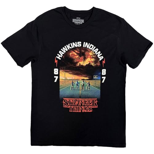 T-shirt Stranger Things Hawkins 008 Rock Off pour fan de la série