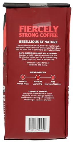 Death Wish Coffee, Organic and Fair Trade Dark Roast Whole Bean Coffee, 16 oz - Thumbnail 4
