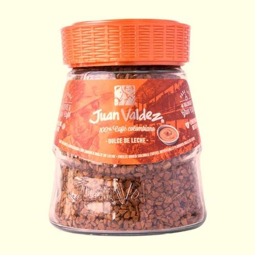 Juan Valdez (Pck Of 2) Caramel Dulce De Leche Instant Coffee Freezed Dried (95Gr/3.3 Oz) Cafe Juan Valdez Instantaneo De Dulce De Leche Colombian Coffee Cafe Colombiano #TOP1