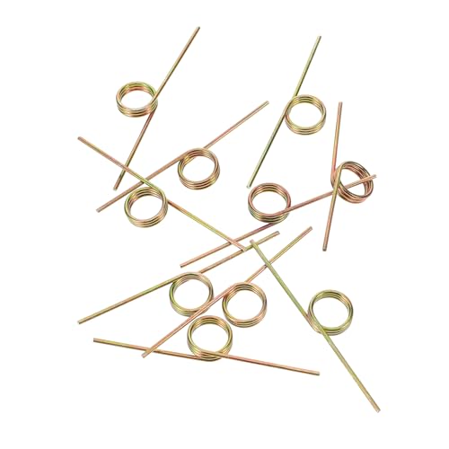 HOOTNEE 10pcs Trash Can Spring Trash Can Accessory Garage Door Spring Torsional Spring Compression Springs for Repairs Garbage Coil Spring Garage Coil Spring Trashcan Color Zinc Plating