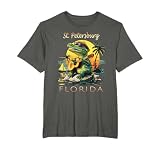 St. Petersburg Florida Vacation Cute Alligator Souvenir T-Shirt