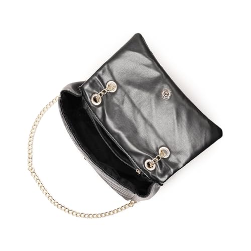 Image of Fastrack Casual Sling Bag with Magnetic Button for Girls, Medium Size with Internal Zipper, Made with Premium Faux Leather, Versatile and Durable Design