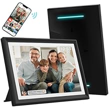 32GB FRAMEO 10.1 Inch WiFi Digital Photo Frame with LED Light, 1280x800 HD IPS LCD Touch Screen, Auto-Rotate Portrait and Landscape, 32GB Storage, Share Moments Instantly via Frameo App from Anywhere