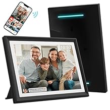 32GB FRAMEO 10.1 Inch WiFi Digital Photo Frame with LED Light, 1280x800 HD IPS LCD Touch Screen, Auto-Rotate Portrait and Landscape, 32GB Storage, Share Moments Instantly via Frameo App from Anywhere