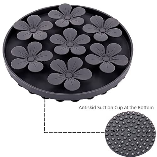 Doweiss Slow Feeder,Cat Help Slow Down Eating Speed Cut Flower Silicone Rubber Cute Slow Feeder For Puppy/Cat/Dog #TOP5