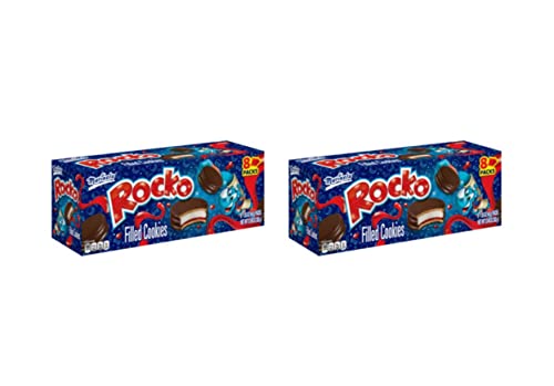 Marinela Rocko Strawberry And Marshmallow Filled Snack Cookies | 2 Pack | 16 Count #TOP17