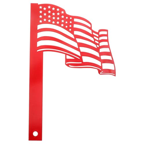 FUNOMOCYA Wrought Iron Metal Flag Shape Decoration Mailbox Flag for Brick Mount Outdoor Ornament Garden Stake Sign