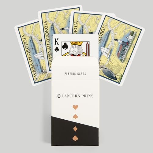 Lantern Press Savannah Georgia Naipes Póker 52 Cartas miniatura 6
