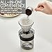 TECHPLUS All-in-One Pour Over Coffee Maker Set with Scale, Spoon, Funnel - Portable Hand Brewed Drip Coffee for Travel, Camping, and Home Use