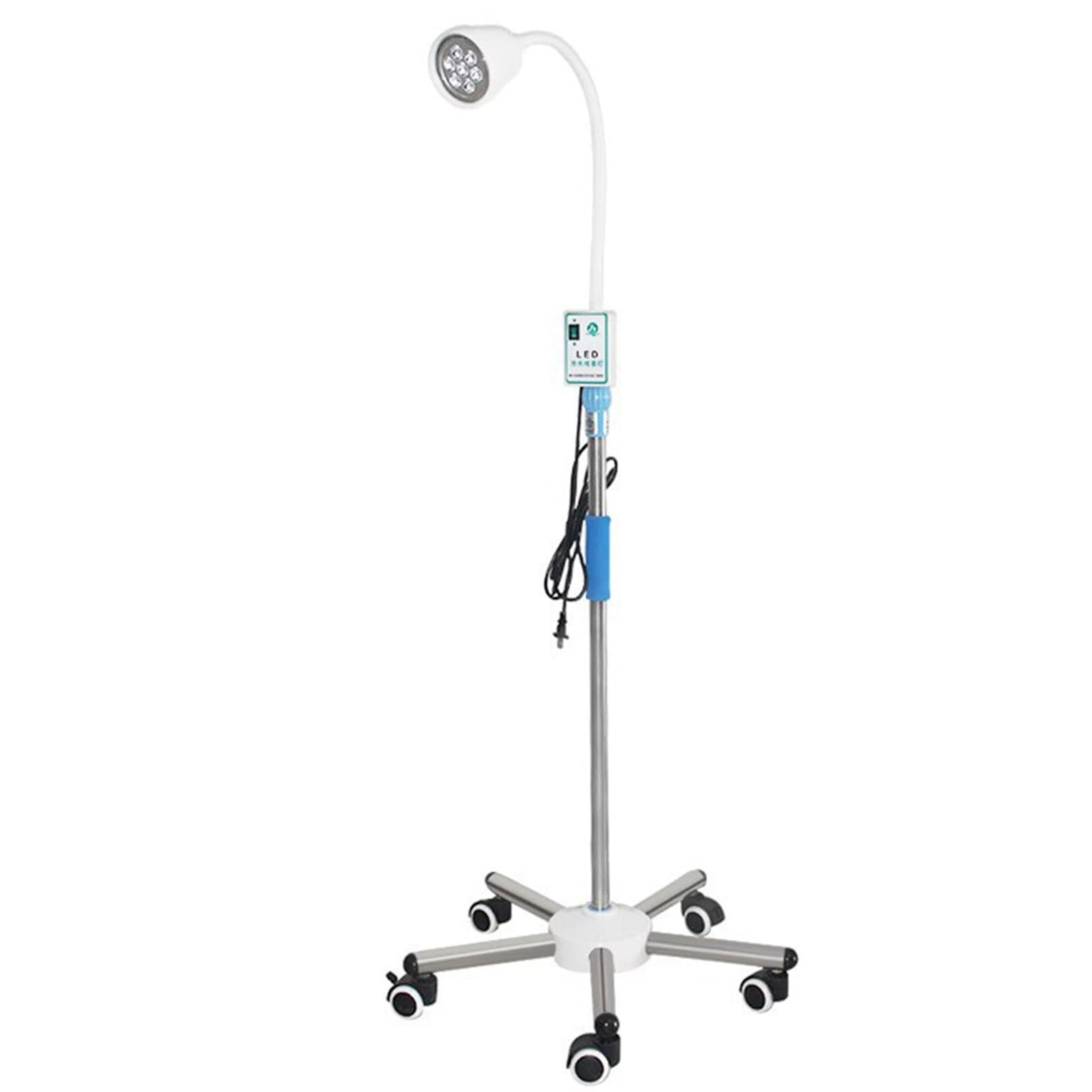 Lampade da visita e chirurgiche LED Lampada For Visita Chirurgica A LED Da 21 W, Lampada A Luce Fredda Mobile For Visita Medica Con Supporto Da Pavimento For Ginecologia, Stomatologia, Servizi Ambulat