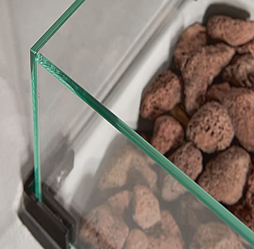 AMARE Gas- Feuerstelle für den Außenbereich, rechteckig, grau-7