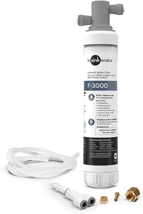 INSINKERATOR Water Filtration System F-3000S with PFOS/PFOA Filter