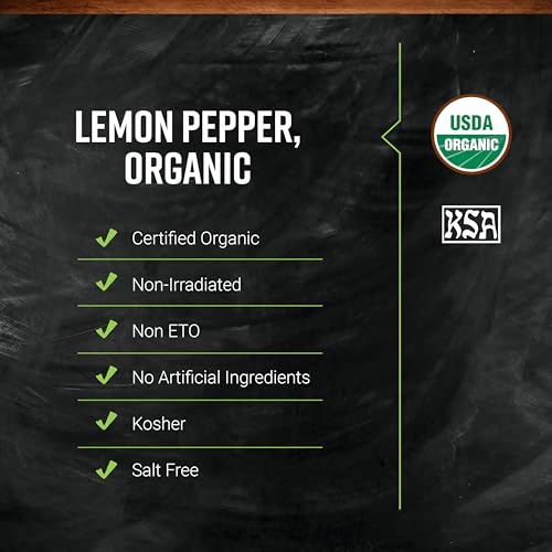 Frontier Co-op Organic Lemon Pepper, 1-pound Bulk Bag, Salt-free, Zesty and Pepper to Perk up any Dish - Image 6