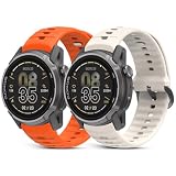 CHULN 2 Piezas Correas de Silicona Compatible con Coros Apex 4 42mm/Pace 4/Pace 3/Pace Pro/Apex 2 Pro/Apex Pro/Apex 42mm/Apex 46mm, Ajustable Accesorio de Reloj de Repuesto para Smartwatch.