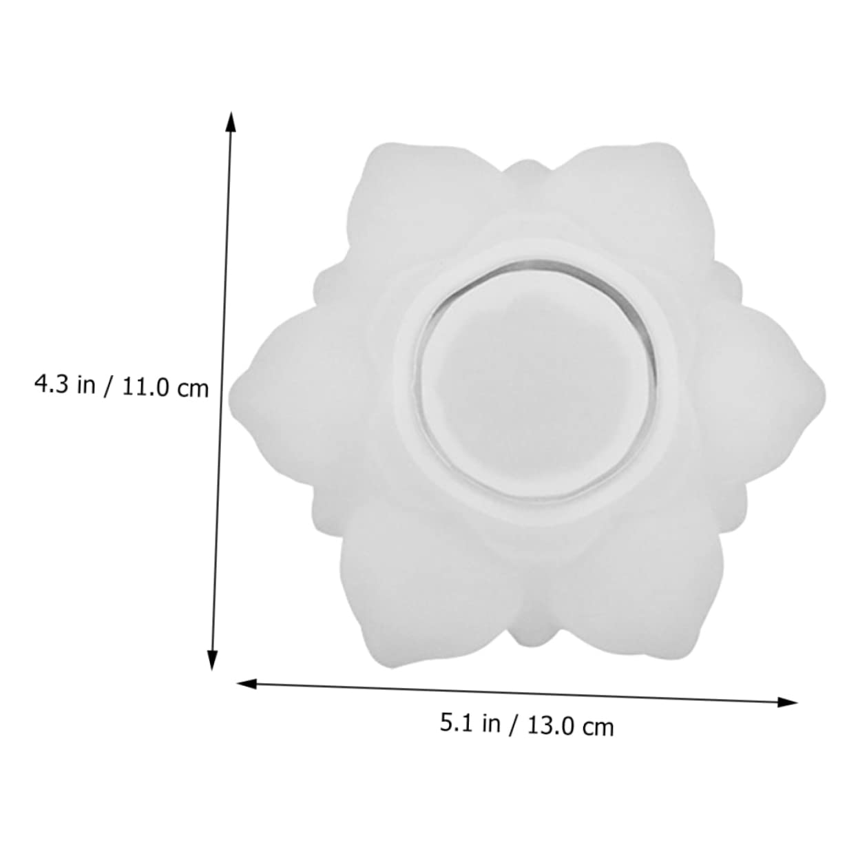 Ipetboom 2pezzi Stampo in Silicone Forma Per Portacandele Stampi Per Flessibili e Duraturi Per Hobby e Creazioni Personalizzate