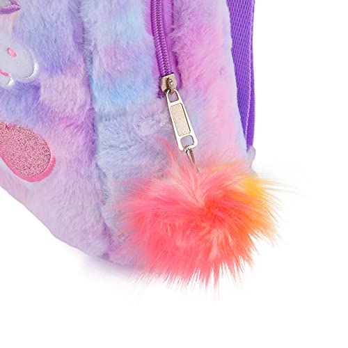 Image of Kaushiki Enterprises Unicorn fur bag /backpack /school bag /birthday return rakhi gift