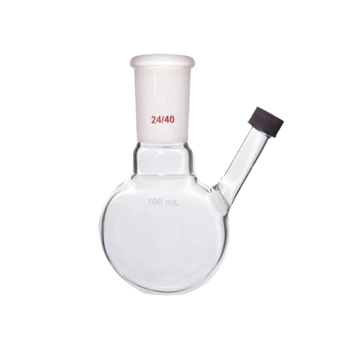 500ml Round Bottom Boiling Flask with 24/40 Joint & Threaded Inlet for Thermometer Adapater Borosilicate Glass Lab Apparatus