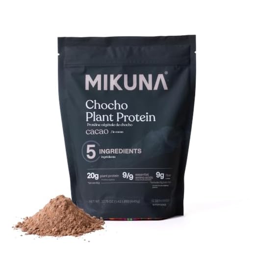 Mikuna Chocho Superfood Protein, Plant-Based Protein Powder - Vegan, Lectin-Free, Gluten Free, 4g Net Carbs, and Bioavailable, Non-Isolate (Cacao, 15 Serving)