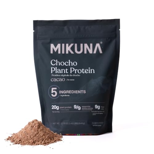 Image of Mikuna Chocho Plant Protein Powder, Cacao - 20g Protein, 8g Fiber - Third-Party Tested, Vegan, Keto, Lectin Free - 15 Servings