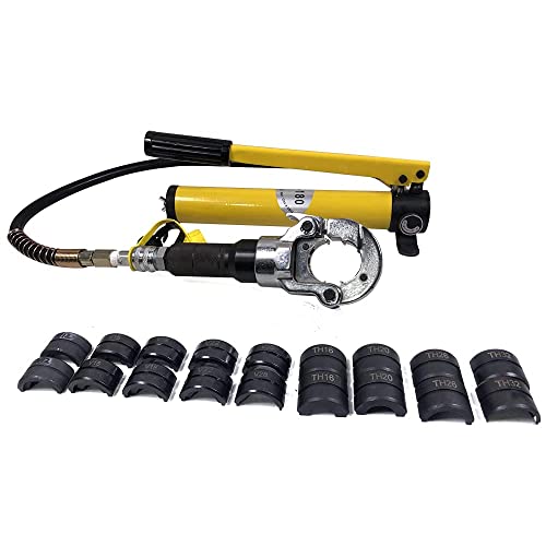OBLLER Pince à Sertir PEX. Appareil pour Multicouche Professionnelle Manuel.TH16-32 mm V12-28 mm, 6T Sertisseuse Tête Pivotante à 360° (style 2) AC-YCZYQ-3096 Cover