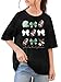 Football Shirts for Girls Boys Coquette Bow Kids Tshirt Game Day Tee Top Black